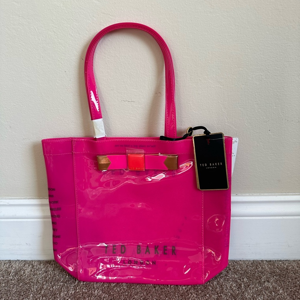Ted Baker Pink Patent Tote Bag
